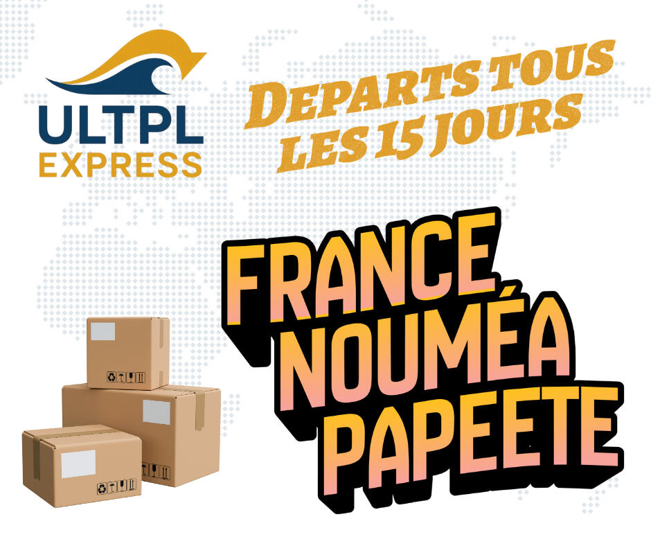 Groupage : départs tous les 15 jours de l'hexagone vers Nouméa et Papeete